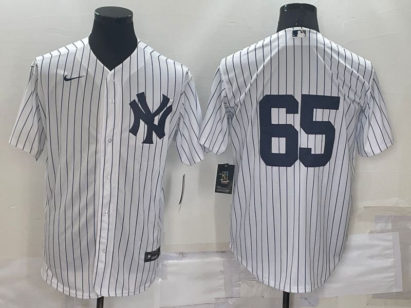 Men New York Yankees #65 No Name White Game 2022 Nike MLB Jersey->new york yankees->MLB Jersey